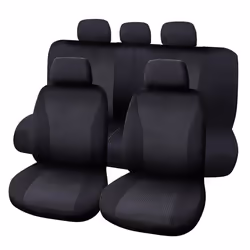 CARPOINT Vienna 0310356 Seat cover black Polyester Front and Rear