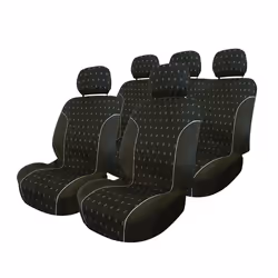 Seat cover; CARPOINT; Charcoal; black Front and Rear