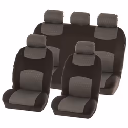 Seat cover; CARPOINT; Chicago; black/grey Front and Rear