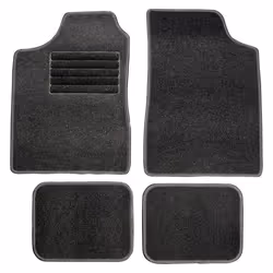 Floor mat set; CARPOINT; Front and Rear 4 graphite 68 , 44