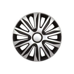 Górecki 2211191 hubcap 35.6 cm (14") ABS, Metal Black, Silver 4 pc(s)