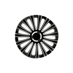 Górecki 2211195 hubcap 35.6 cm (14") ABS, Metal Black, Silver 4 pc(s)