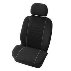 CARPOINT Suede 0310404 Seat cover black Front
