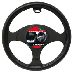 CARPOINT 2510103 Steering wheel cover black 37-39 PVC