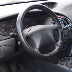CARPOINT 2510103 Steering wheel cover black 37-39 PVC