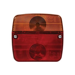 CARPOINT 0413919 Rear light Trailer Hitch P21W, P21/5W black 12 red/yellow, Crystal clear with bulbs