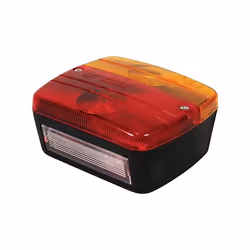 CARPOINT 0413919 Rear light Trailer Hitch P21W, P21/5W black 12 red/yellow, Crystal clear with bulbs