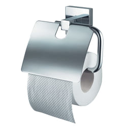 Haceka "Mezzo Chrome Toilet Roll Holder with Lid, Silver