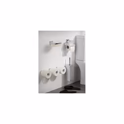 Haceka "Mezzo Chrome Toilet Roll Holder with Lid, Silver