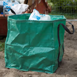 Nature Garden Waste Bag Square Green 252L Reusable Recycling Collection Sack