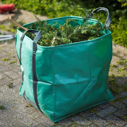 Nature Garden Waste Bag Square Green 252L Reusable Recycling Collection Sack