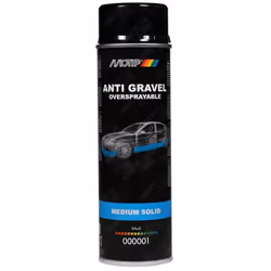 Motip Stone Chip Anti-Gravel Aerosol Spray Paint Oversprayable Black 500ml
