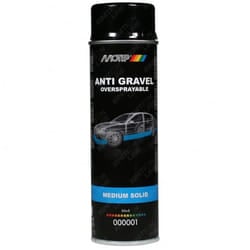Motip Stone Chip Anti-Gravel Aerosol Spray Paint Oversprayable Black 500ml