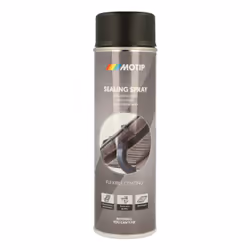 MoTip 07307, Black, Flat-matt, Ready mixed, liquid, Concrete, Metal, Plastic, Vinyl, Polyvinyl chloride (PVC)