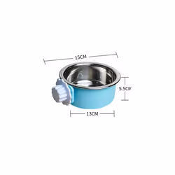 2-in-one dog water bowl cage, crate type water bowl, stainless steel pet hanging bowl, puppy crate water bowl water dispenser, used for cats and