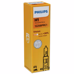 Philips Vision 12258PRC1 car headlight bulb, 55 W, 12 V, H1, 3200 K, 1 pc(s)