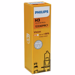 Philips Vision 12336PRC1 car headlight bulb, 55 W, 12 V, H3, Halogen, 1 pc(s)