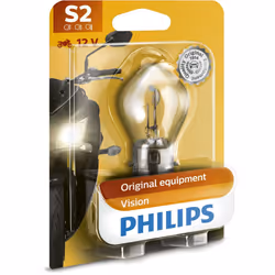 Philips S2 12728BW Headlight Bulb Single in Blister Pack
