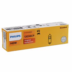 Philips Vision 12036CP Conventional Interior and Signalling, 6 W, 12 V, H6W, 1 pc(s)