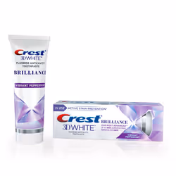 Crest, 3D White, Brilliance Toothpaste, Vibrant Peppermint, 110g