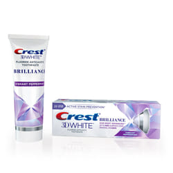 Crest, 3D White, Brilliance Toothpaste, Vibrant Peppermint, 110g