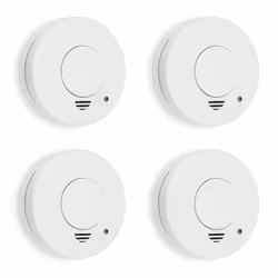 Smartwares 10.100.41 Smoke alarm 4-pack RM250/4, Photoelectrical reflection detector, White, Home, Office, Plastic, 85 dB, Su ...
