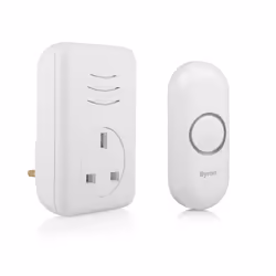 Byron DBY-22313UK Wireless doorbell set, White, 80 dB, Home, Office, IP44, Plastic, Digital