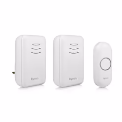 Byron DBY-22314UK B314 Wireless doorbell set, White, 80 dB, Home, Office, IP44, Plastic, Digital