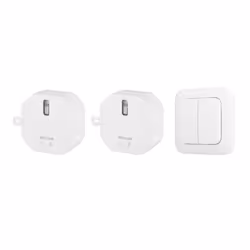 Smartwares SH4-99562 Wireless wall switch set, Dimmer & switch, 30 m, Mountable, Buttons, Wireless, White, 433.92 MHz