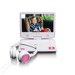 Lenco DVP-910 Portable DVD player Convertible 22.9 cm (9") Black, Pink