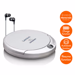Lenco CD-201 CD player Portable CD player Silver - Additional view 4