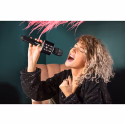 Lenco BMC-090 Black Karaoke microphone - Additional view 7