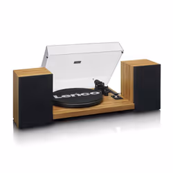 Lenco LS-500OK, Belt-drive audio turntable, Wood, Wood, 33,45 RPM, Buttons, 2-way