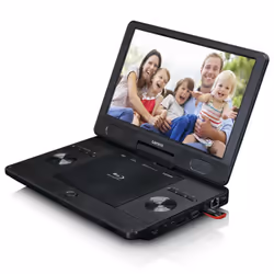 Lenco BRP-1150BK portable DVD/Blu-Ray player Portable Blu-ray player Convertible 29.2 cm (11.5") 1024 x 600 pixels Black - Additional view 2