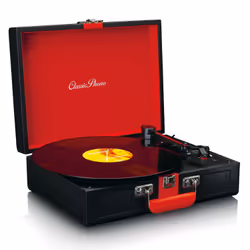 Lenco TT-110 Belt-drive audio turntable Black, Red Semi Automatic