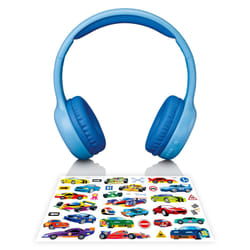 Lenco HPB-110 Kids Kopfhörer BT blau 85DB Limite akku stickers Headset Wired & Wireless Head-band Micro-USB Bluetooth Blue