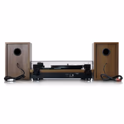 Lenco LS-100WD audio turntable Belt-drive audio turntable Black, Oak Automatic
