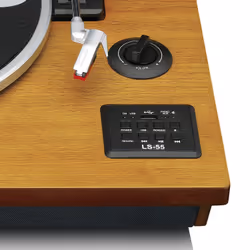 Lenco LS-55WA audio turntable Belt-drive audio turntable Wood Semi Automatic - Additional view 4