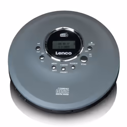 Lenco CD-400GY, 220 g, Anthracite, Personal CD player