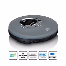 Lenco CD-400GY CD player Personal CD player Anthracite - Additional view 7