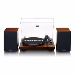 Lenco LS-600WA, Belt-drive audio turntable, Manual, Black, Wood, Metal, Wood, Aluminium, 33,45 RPM
