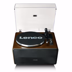 Lenco LS-470WA, Belt-drive audio turntable, Black, Aluminium, Plastic, Wood, Carbon fibre, Fabric, Aluminium, 33,45 RPM, Rota ...