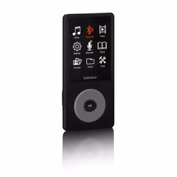 Lenco Xemio-860, MP3 player, 8 GB, TFT, 130 g, Black, Grey, Headphones included