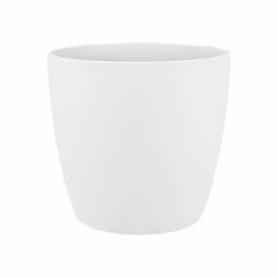 elho Brussels Round, Pot planter, Freestanding, Polypropylene (PP), White, Round, Indoor