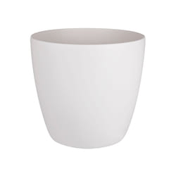 elho brussels round wheels 40cm Indoor Pot planter Freestanding Polypropylene (PP) White