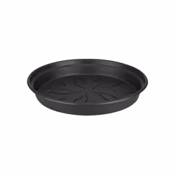 elho Green Basics Saucer 25cm, Saucer, Plastic, Black, Round, Indoor/outdoor, 100%
