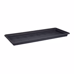 elho green basics garden xxl saucer 80cm, Saucer, Polypropylene, Black, 722 mm, 322 mm, 57 mm