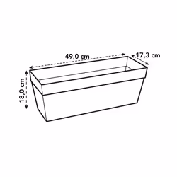 elho Loft Urban Trough 50cm - Additional view 5