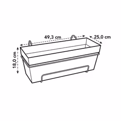 elho Loft Urban Trough Allin1 50cm - Additional view 7