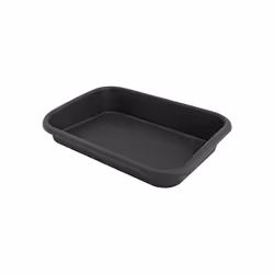 elho green basics garden tray, Planter coaster, Polypropylene, Black, 585 mm, 420 mm, 110 mm